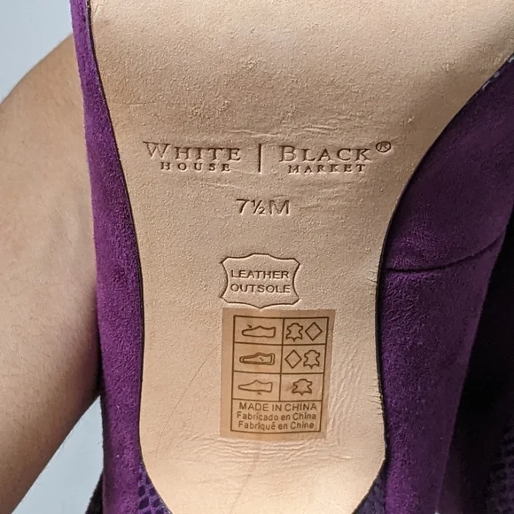 NWT White House black market suede heels - Picture 8 of 16